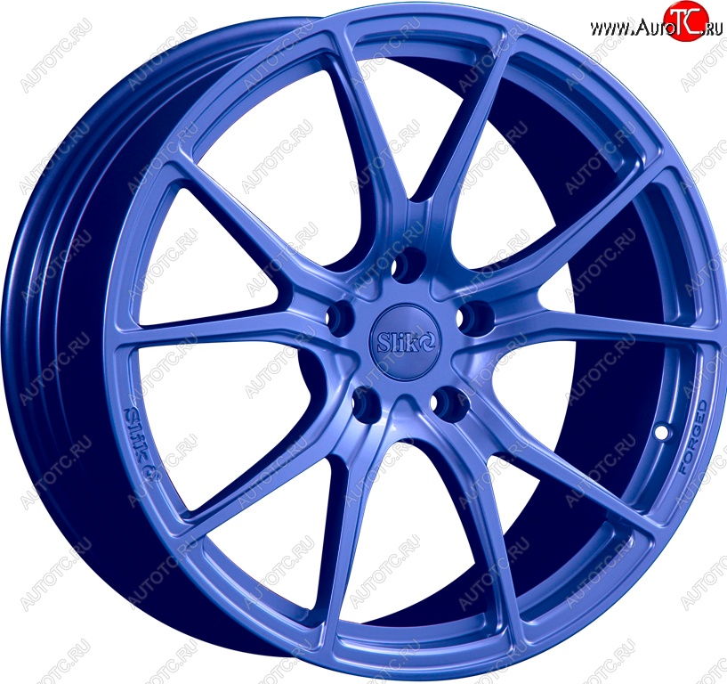 35 499 р. Кованый диск Slik PREMIUM L-827 8.0x18   (Синий (BLUE))  с доставкой в г. Воронеж
