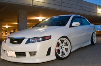 Бампер передний Mugen Style Acura TSX  CL9 (2003-2008), Honda Accord ( 7 CL,  7 CM) (2002-2006)