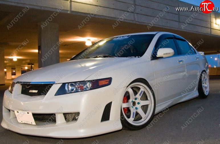 8 399 р. Бампер передний Mugen Style  Acura TSX  CL9 (2003-2008), Honda Accord ( 7 CL,  7 CM) (2002-2006) (Неокрашенный)  с доставкой в г. Воронеж