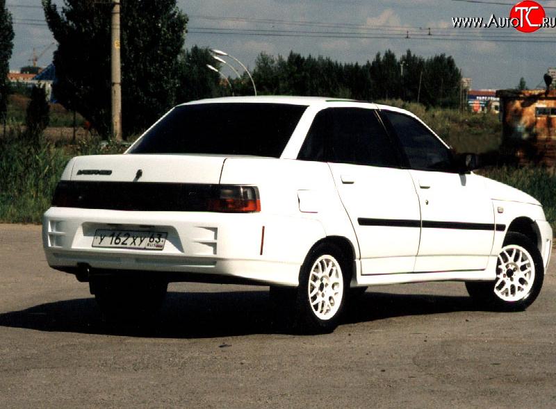 4 899 р. Задний бампер Titan Sport Лада 2110 седан (1995-2007) (Неокрашенный)  с доставкой в г. Воронеж
