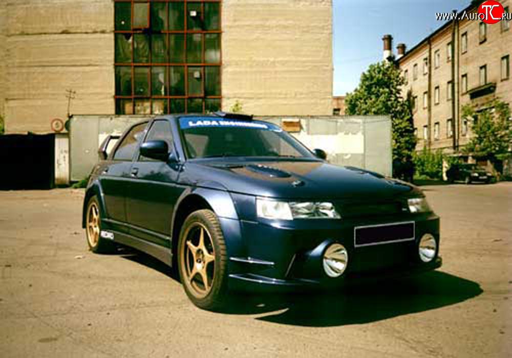 8 649 р. Накладки дверей нижние WRC EVO Лада 2110 седан (1995-2007) (Неокрашенные)  с доставкой в г. Воронеж