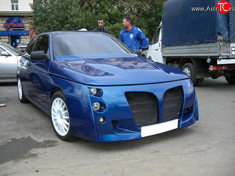 8 149 р. Передний бампер Термит Лада 2112 купе (2002-2009) (Неокрашенный)  с доставкой в г. Воронеж