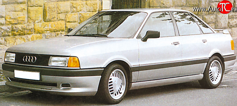4 999 р. Накладка переднего бампера Classic V2 Audi 80 B3 седан (1986-1991)  с доставкой в г. Воронеж