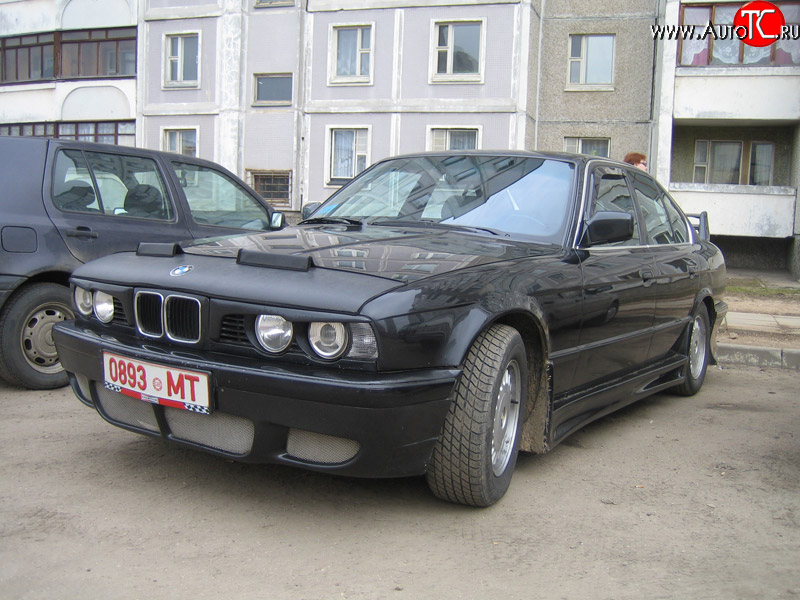 4 999 р. Накладка переднего бампера Uniq BMW 5 серия E34 седан дорестайлинг (1988-1994)  с доставкой в г. Воронеж