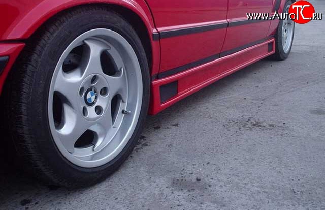 3 449 р. Пороги накладки Riger-Style BMW 5 серия E34 седан дорестайлинг (1988-1994)  с доставкой в г. Воронеж