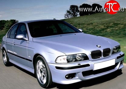 8 149 р. Передний бампер M-Technic BMW 5 серия E39 седан дорестайлинг (1995-2000) (Без сетки, Неокрашенный)  с доставкой в г. Воронеж