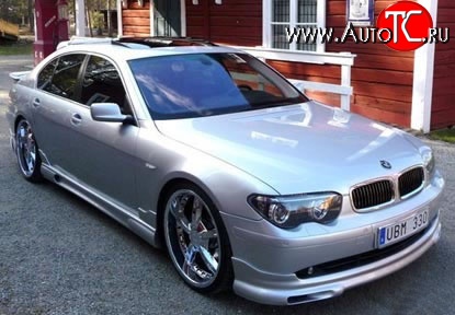 11 399 р. Накладка переднего бампера HAMANN BMW 7 серия E65,E66, E67, E68 дорестайлинг, седан (2001-2005) (Неокрашенная)  с доставкой в г. Воронеж