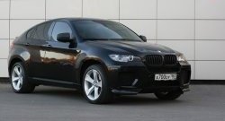 4 749 р. Накладки Global-Tuning на передний бампер автомобиля  BMW X6  E71 (2008-2014) дорестайлинг, рестайлинг (Неокрашенная)  с доставкой в г. Воронеж. Увеличить фотографию 2