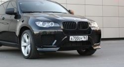 4 749 р. Накладки Global-Tuning на передний бампер автомобиля  BMW X6  E71 (2008-2014) дорестайлинг, рестайлинг (Неокрашенная)  с доставкой в г. Воронеж. Увеличить фотографию 5