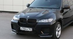 4 749 р. Накладки Global-Tuning на передний бампер автомобиля  BMW X6  E71 (2008-2014) дорестайлинг, рестайлинг (Неокрашенная)  с доставкой в г. Воронеж. Увеличить фотографию 7