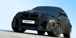 21 999 р. Передний бампер Interceptor BMW X6 E71 дорестайлинг (2008-2012) (Неокрашенный)  с доставкой в г. Воронеж. Увеличить фотографию 2