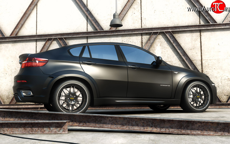 15 999 р. Пороги накладки Interceptor BMW X6 E71 дорестайлинг (2008-2012) (Неокрашенные)  с доставкой в г. Воронеж