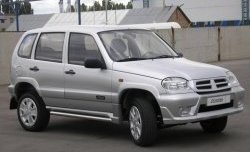 1 799 р. Пороги накладки Аскет Chevrolet Niva 2123 дорестайлинг (2002-2008) (Неокрашенные)  с доставкой в г. Воронеж. Увеличить фотографию 1