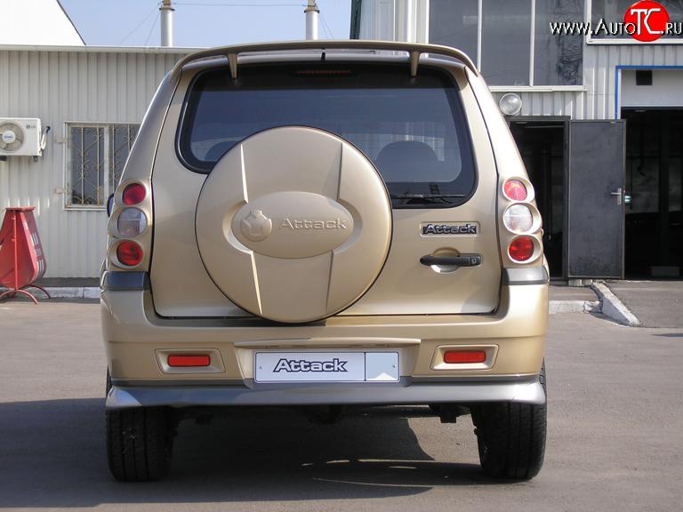 709 р. Накладки на фонари Атака (до 2009 г) Chevrolet Niva 2123 дорестайлинг (2002-2008) (Неокрашенные)  с доставкой в г. Воронеж