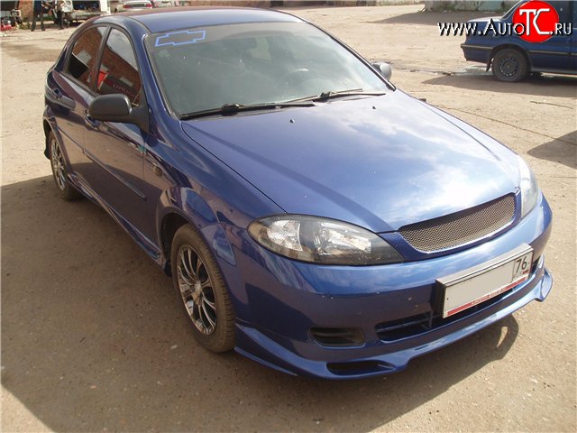 3 799 р. Накладка переднего бампера CT-1 Chevrolet Lacetti хэтчбек (2002-2013) (Неокрашенная)  с доставкой в г. Воронеж