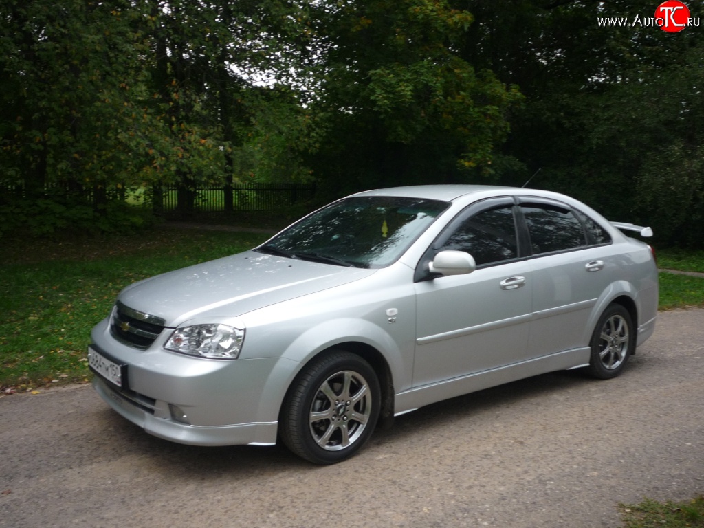 3 399 р. Пороги накладки CTS  Chevrolet Lacetti ( седан,  универсал) (2002-2013), Daewoo Gentra  KLAS (2012-2016) (Неокрашенные)  с доставкой в г. Воронеж