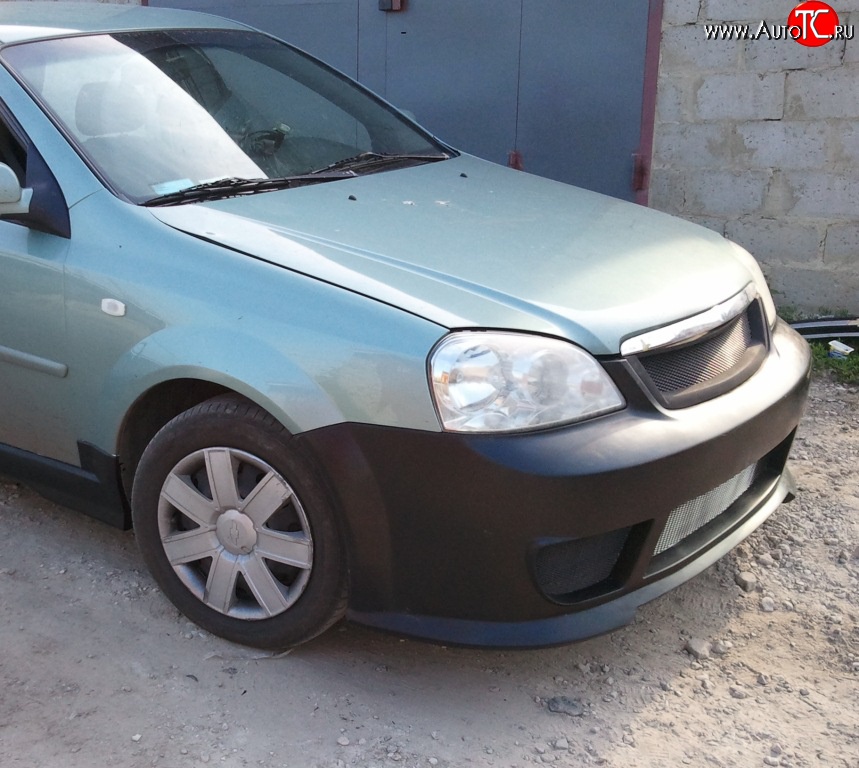 5 999 р. Передний бампер KATO Chevrolet Lacetti седан (2002-2013) (Неокрашенный)  с доставкой в г. Воронеж