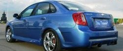 2 449 р. Пороги накладки Крестоносец Chevrolet Lacetti седан (2002-2013) (Неокрашенные)  с доставкой в г. Воронеж. Увеличить фотографию 2
