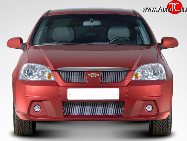 5 599 р. Передний бампер Style на Chevrolet Lacetti седан (2002-2013) (Неокрашенный)  с доставкой в г. Воронеж