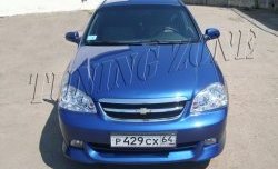 2 399 р. Накладка переднего бампера Tuning Zone Chevrolet Lacetti седан (2002-2013) (Неокрашенная)  с доставкой в г. Воронеж. Увеличить фотографию 2