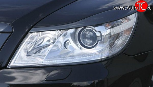 859 р. Реснички на фары СТ Skoda Octavia A5 рестайлинг универсал (2008-2013) (Неокрашенные)  с доставкой в г. Воронеж