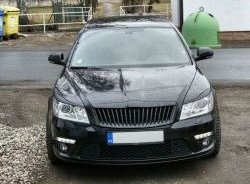 859 р. Реснички на фары СТ Skoda Octavia A5 рестайлинг универсал (2008-2013) (Неокрашенные)  с доставкой в г. Воронеж. Увеличить фотографию 2