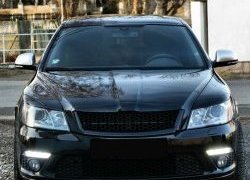 859 р. Реснички на фары СТ Skoda Octavia A5 рестайлинг универсал (2008-2013) (Неокрашенные)  с доставкой в г. Воронеж. Увеличить фотографию 3