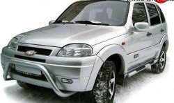 6 999 р. Передний бампер Апал Лада 2123 (Нива Шевроле) дорестайлинг (2002-2008) (Неокрашенный)  с доставкой в г. Воронеж. Увеличить фотографию 2
