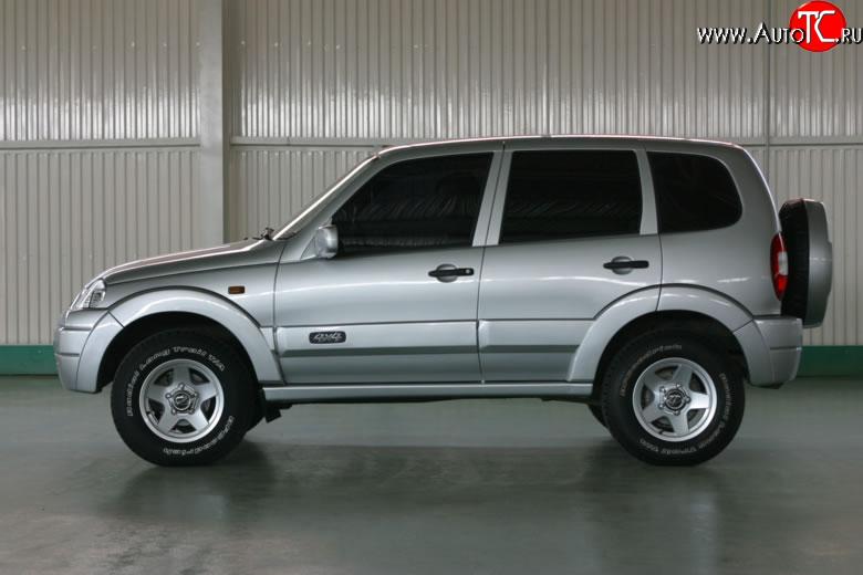 2 499 р. Обтекатель порогов Апал Chevrolet Niva 2123 дорестайлинг (2002-2008) (Неокрашенные)  с доставкой в г. Воронеж