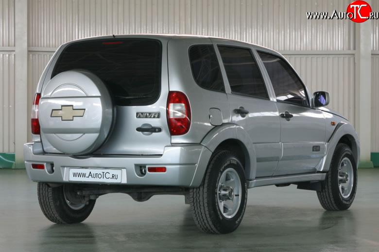 6 149 р. Задний бампер Апал Chevrolet Niva 2123 дорестайлинг (2002-2008) (Неокрашенный)  с доставкой в г. Воронеж