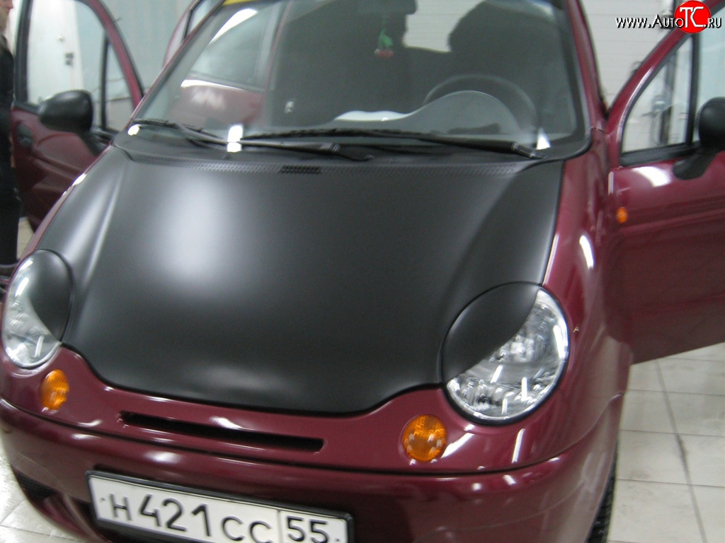 759 р. Реснички Devil Style Daewoo Matiz M100 дорестайлинг (1998-2000) (Неокрашенные)  с доставкой в г. Воронеж