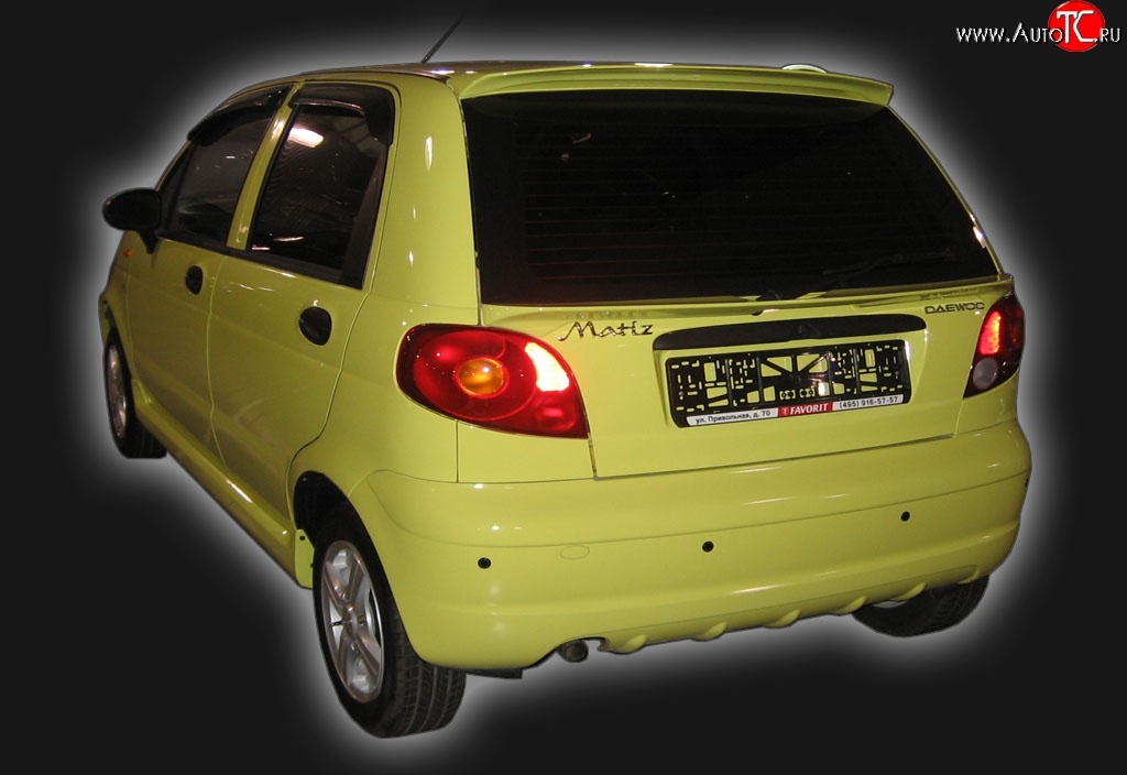 4 599 р. Верхний спойлер GT Dynamics Daewoo Matiz M100 дорестайлинг (1998-2000) (Неокрашенный)  с доставкой в г. Воронеж