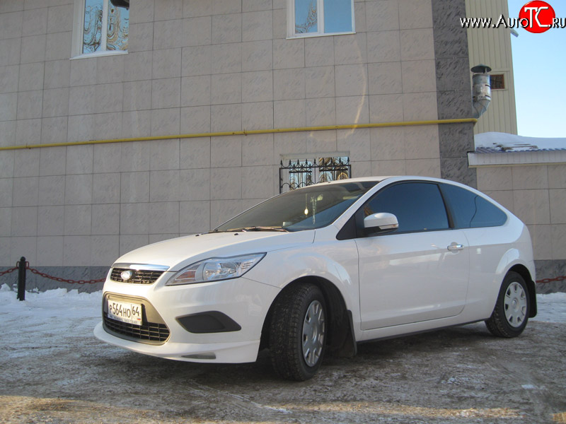 3 149 р. Спортивная юбка переднего бампера AutoTC RS Ford Focus 2 хэтчбэк 3 дв. рестайлинг (2007-2011) (Неокрашенная)  с доставкой в г. Воронеж