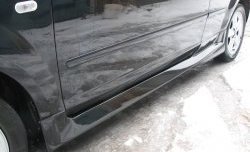 5 699 р. Пороги накладки Bomb-Style Ford Focus 2 хэтчбэк 3 дв. рестайлинг (2007-2011) (Неокрашенные)  с доставкой в г. Воронеж. Увеличить фотографию 2