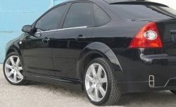 4 649 р. Пороги накладки ICС Ford Focus 2 седан рестайлинг (2007-2011) (Неокрашенные)  с доставкой в г. Воронеж. Увеличить фотографию 5