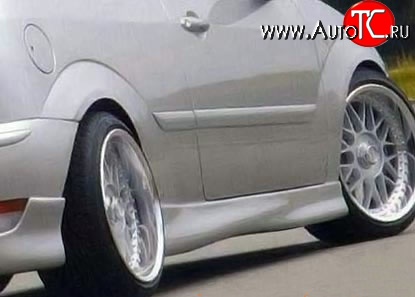 6 499 р. Пороги накладки Elegance Ford Focus 1 хэтчбэк 3 дв. дорестайлинг (1998-2002) (Неокрашенные)  с доставкой в г. Воронеж