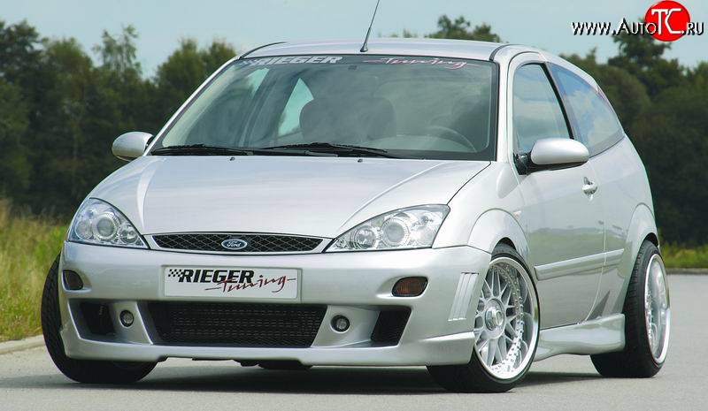 8 899 р. Передний бампер Rieger Ford Focus 1 седан дорестайлинг (1998-2002)  с доставкой в г. Воронеж