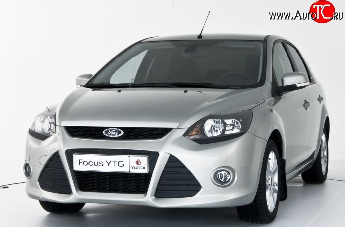 5 699 р. Передний бампер YTR Ford Focus 2 седан рестайлинг (2007-2011) (Неокрашенный)  с доставкой в г. Воронеж
