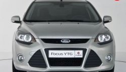 5 699 р. Передний бампер YTR Ford Focus 2 седан рестайлинг (2007-2011) (Неокрашенный)  с доставкой в г. Воронеж. Увеличить фотографию 2