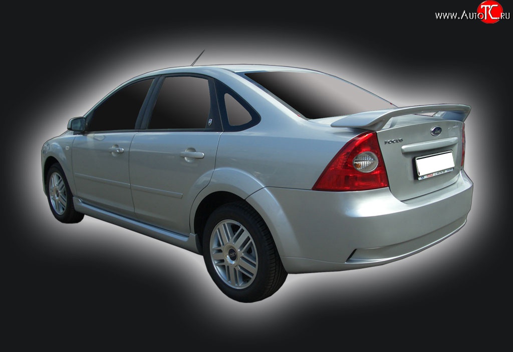 6 499 р. Задний бампер GT Dynamics Ford Focus 2  седан дорестайлинг (2004-2008) (Неокрашенный)  с доставкой в г. Воронеж