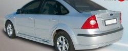 4 199 р. Пороги накладки FT  Ford Focus  2 (2004-2011)  седан дорестайлинг, универсал дорестайлинг, хэтчбэк 5 дв. дорестайлинг, седан рестайлинг, универсал рестайлинг, хэтчбэк 5 дв. рестайлинг (Неокрашенные)  с доставкой в г. Воронеж. Увеличить фотографию 2