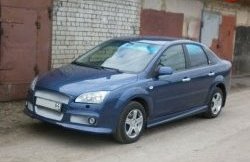 8 349 р. Пороги накладки M-VRS Ford Focus 2 седан рестайлинг (2007-2011) (Неокрашенные)  с доставкой в г. Воронеж. Увеличить фотографию 1