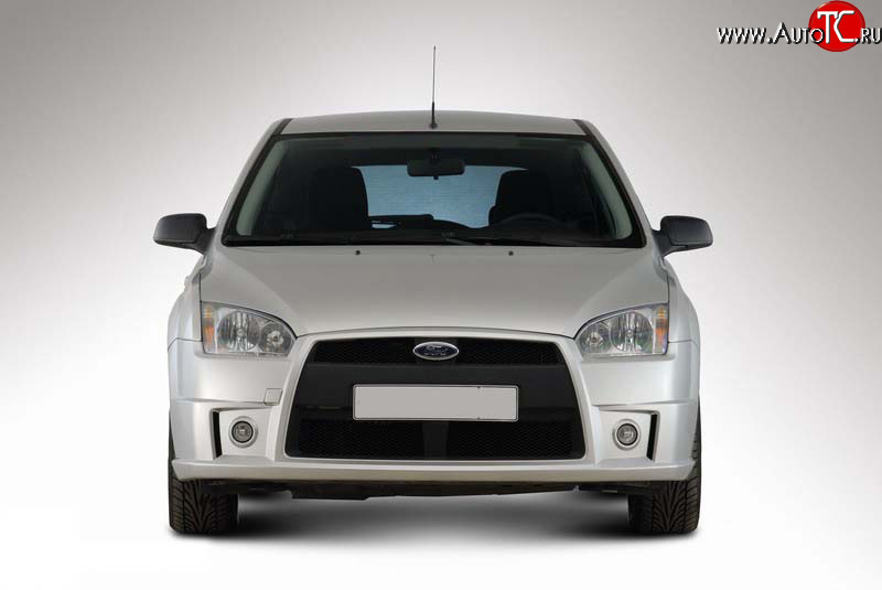5 599 р. Передний бампер YTE Ford Focus 2 универсал дорестайлинг (2004-2008) (Неокрашенный)  с доставкой в г. Воронеж