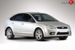 3 649 р. Пороги накладки YTG Ford Focus 2 седан рестайлинг (2007-2011) (Неокрашенные)  с доставкой в г. Воронеж. Увеличить фотографию 1