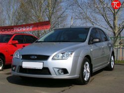 3 649 р. Пороги накладки YTG  Ford Focus  2 (2004-2011)  седан дорестайлинг, универсал дорестайлинг, хэтчбэк 5 дв. дорестайлинг, седан рестайлинг, универсал рестайлинг, хэтчбэк 5 дв. рестайлинг (Неокрашенные)  с доставкой в г. Воронеж. Увеличить фотографию 2