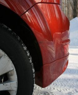 1 699 р. Накладка заднего бампера AutoTC Ford Focus 2 хэтчбэк 5 дв. рестайлинг (2007-2011) (Неокрашенная)  с доставкой в г. Воронеж. Увеличить фотографию 4