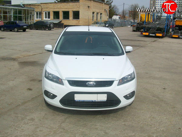 1 149 р. Реснички Loder 1899 широкие №1 Ford Focus 2 хэтчбэк 3 дв. рестайлинг (2007-2011) (Неокрашенные)  с доставкой в г. Воронеж
