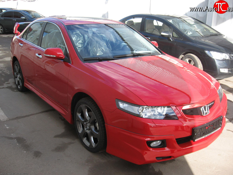 4 599 р. Решётка радиатора Mugen  Honda Accord ( 7 CL,  7 CM) (2005-2008) седан рестайлинг, универсал рестайлинг (Без сетки, Неокрашенная)  с доставкой в г. Воронеж