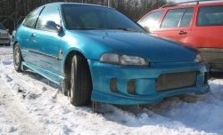 8 899 р. Передний бампер R-Style Honda Civic EG седан (1992-1995)  с доставкой в г. Воронеж. Увеличить фотографию 2