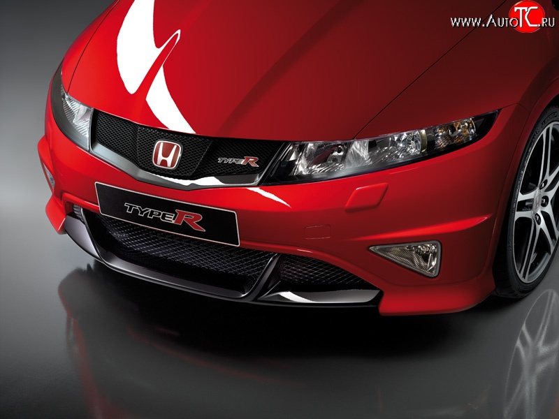 4 999 р. Накладка переднего бампера Type R Honda Civic FK,FN хэтчбэк 5 дв. дорестайлинг (2005-2008)  с доставкой в г. Воронеж